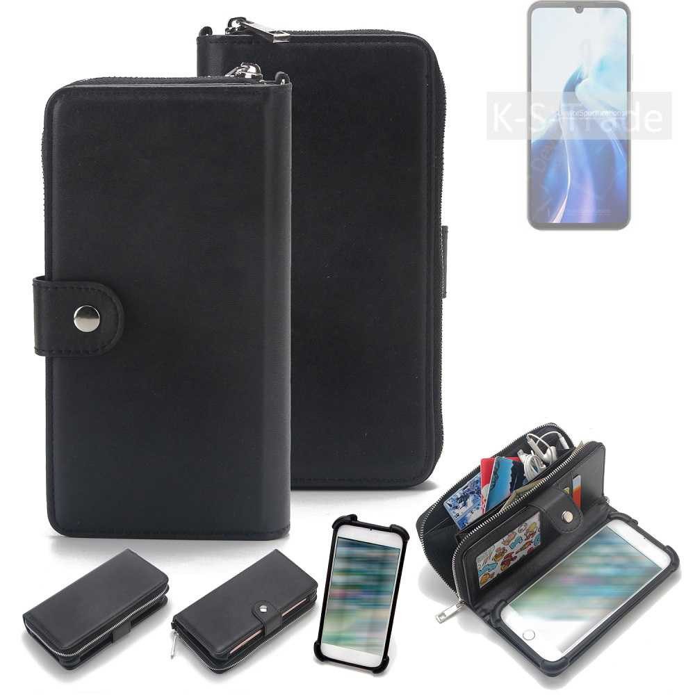 K-S-Trade Handyhülle für Cubot A30, 2in1 Handyhülle Schutzhülle & Portemonnee Cover Handy Hülle
