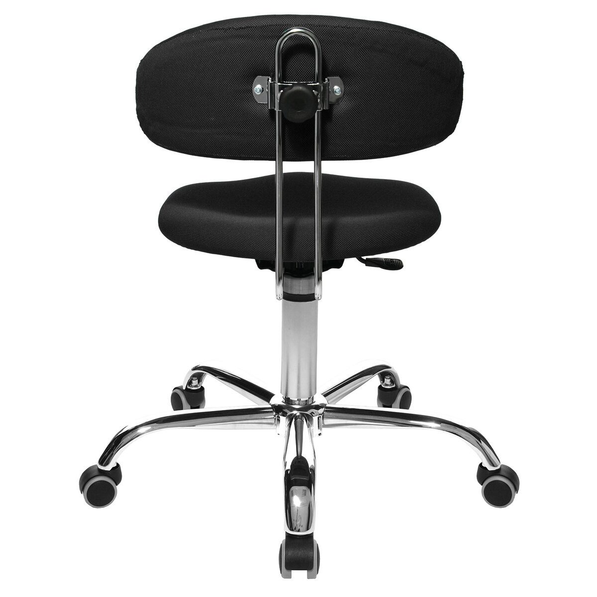 TOPSTAR Stehhilfe Drehhocker Sitness 40 mit Lehne - schwarz Universalrollen.