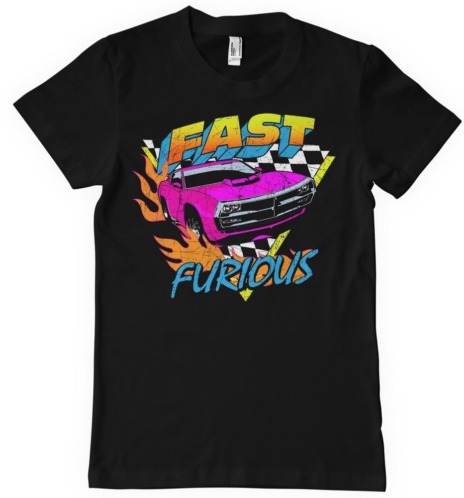 The Fast and the Furious T-Shirt Colorful Car Big Tall T-Shirt
