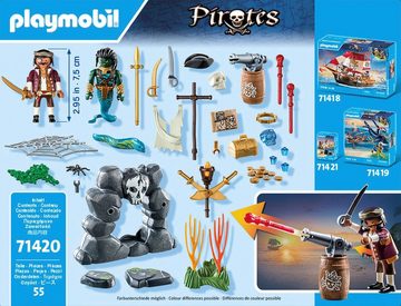Playmobil® Konstruktions-Spielset Schatzsuche (71420), Pirates, (55 St), Made in Europe