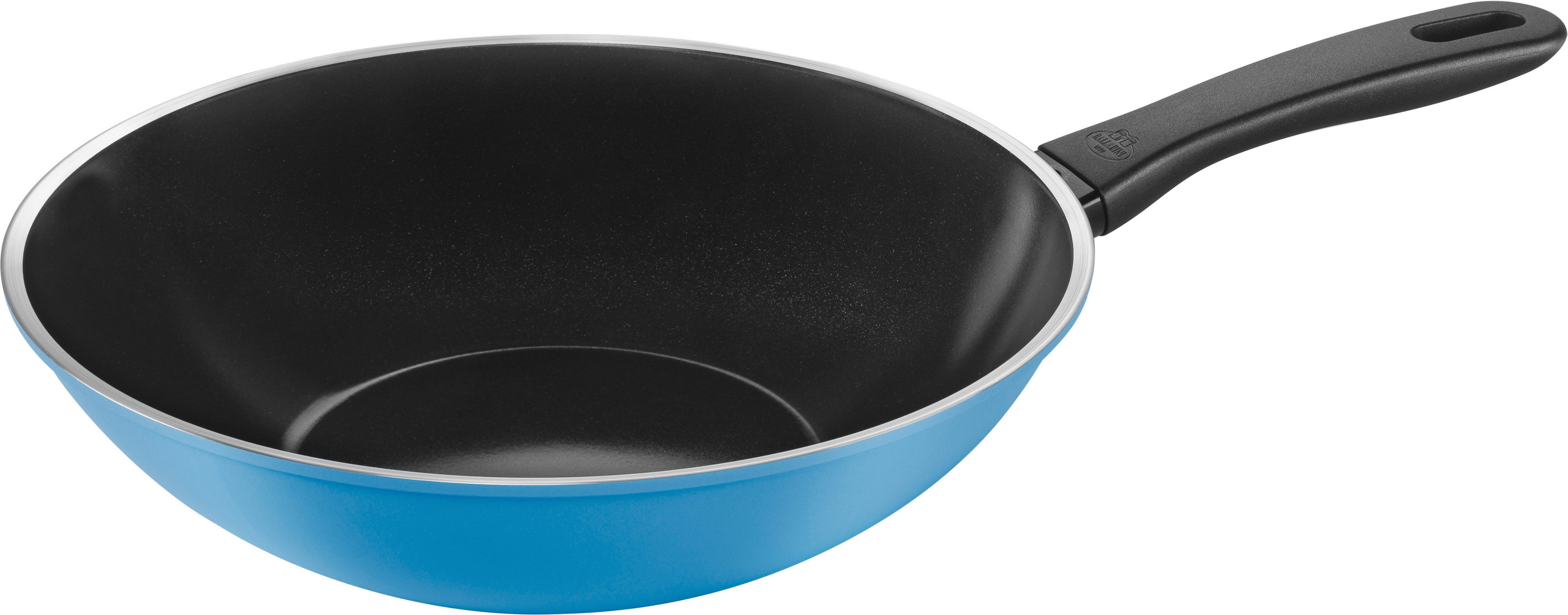 BALLARINI Wok Caprera, Aluminium (1-tlg), Keramikbeschichtung, Thermopoint, bunt, Made in Italy