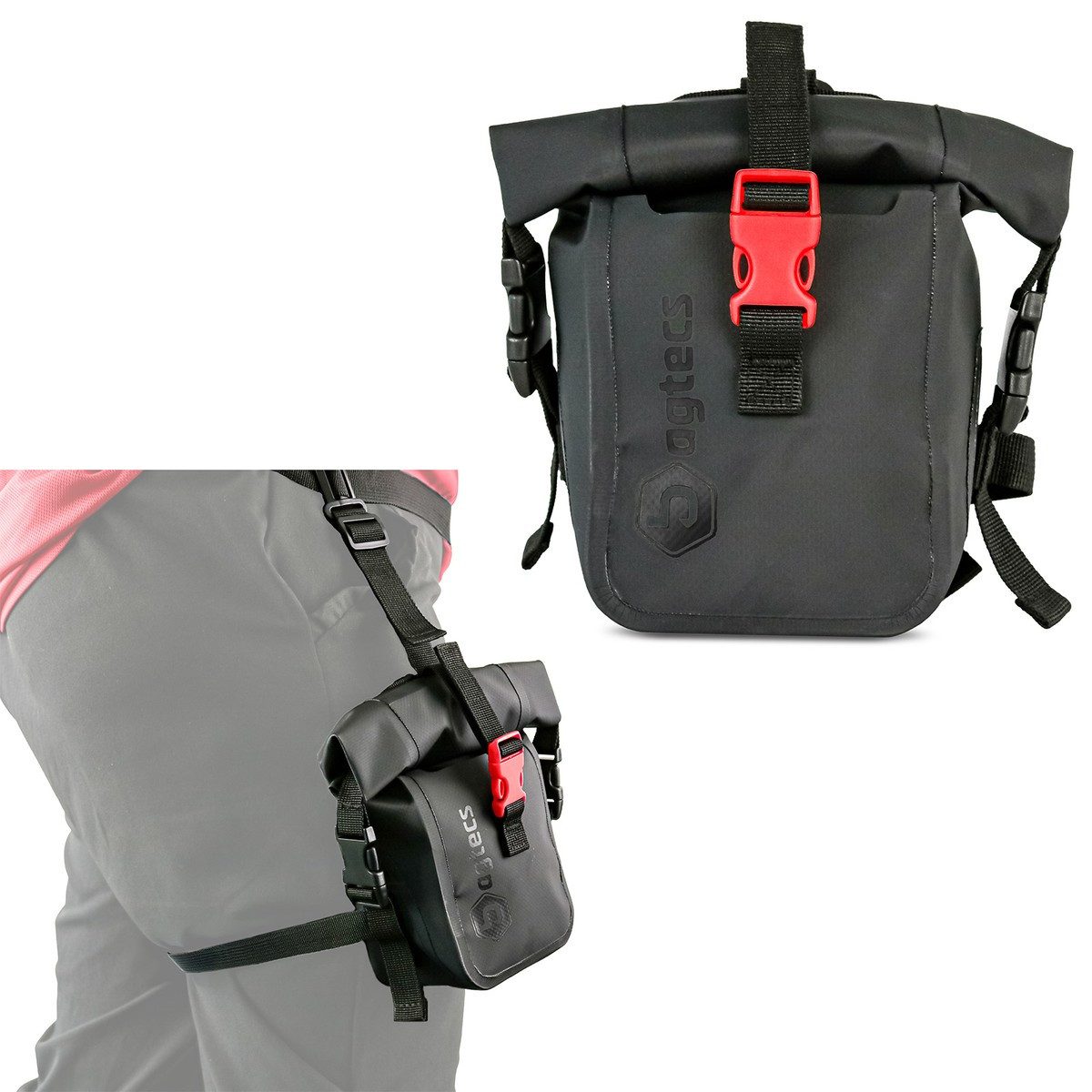 Bagtecs Beintasche Beintasche # BT14 wasserdicht 2L schwarz Leg Bag