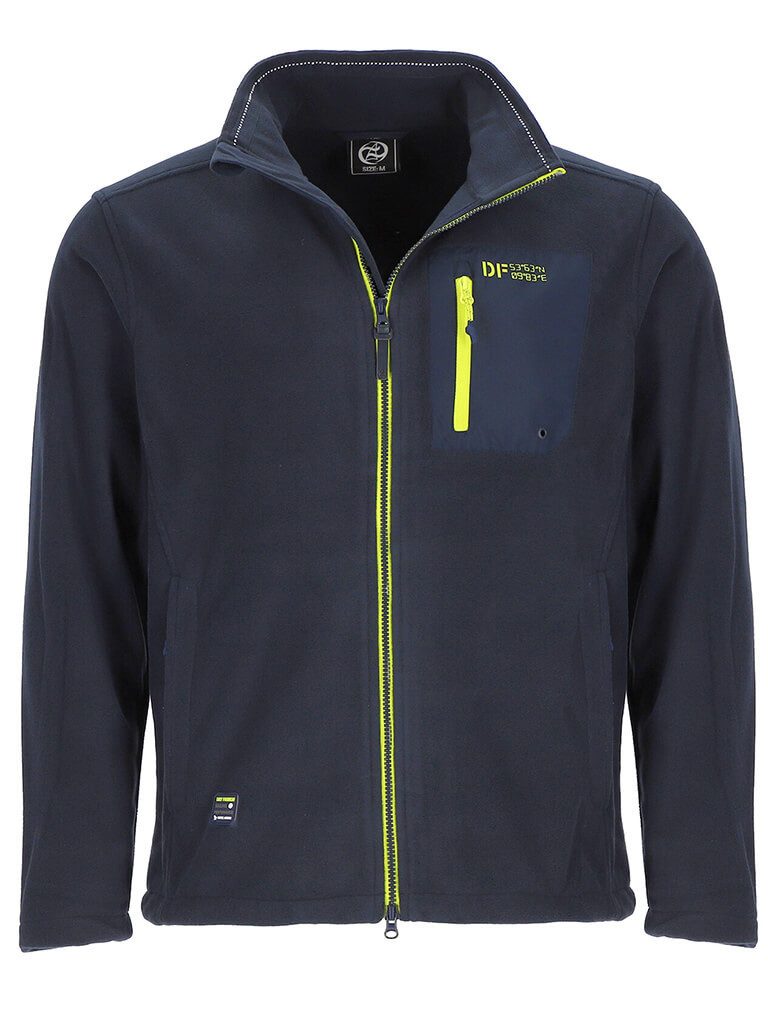 Dry Fashion Fleecejacke Herren Jacke Esens mit Stehkragen in sportiver Pass günstig online kaufen