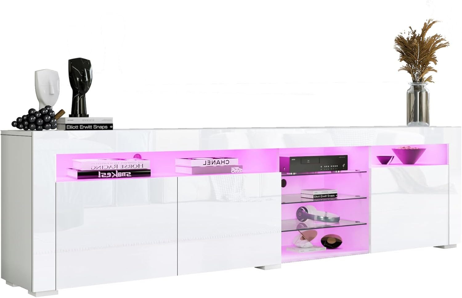 BESTWANTED Lowboard mit RGB LED Licht, günstig online kaufen