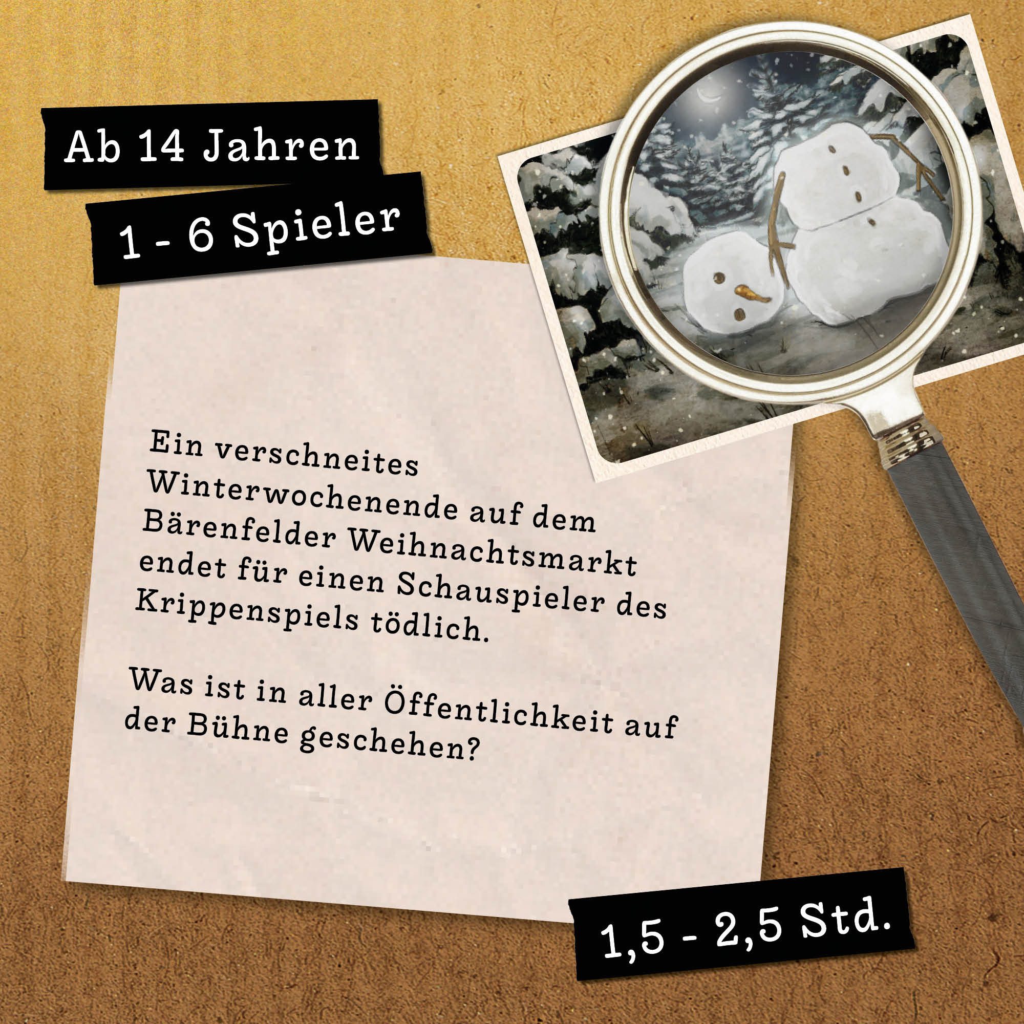 Hidden Games Tatort Spiel Eiskaltes Verbrechen, Der Winterkrimi, Made in Germany