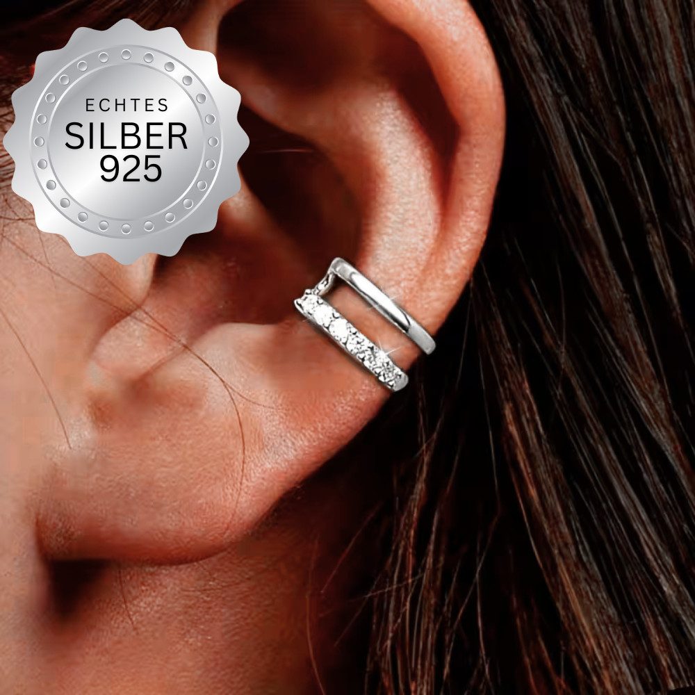 XCOAST Ohrring-Set Secret Spark Ear Cuff 925 Silber – Minimalistisch mit Zi günstig online kaufen
