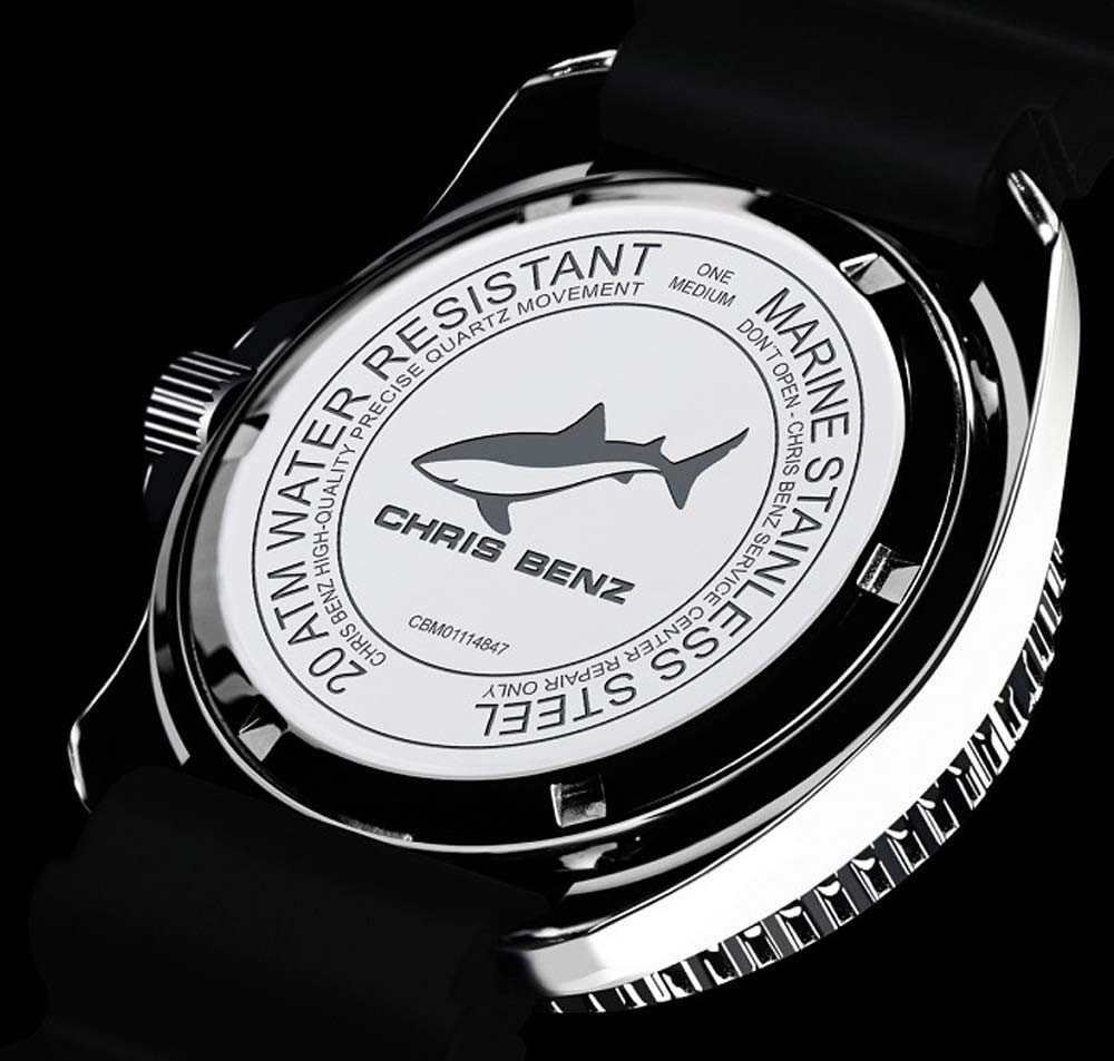 Chris Benz Quarzuhr Herrenuhr Taucheruhr - Serie: Chris Benz One Medium