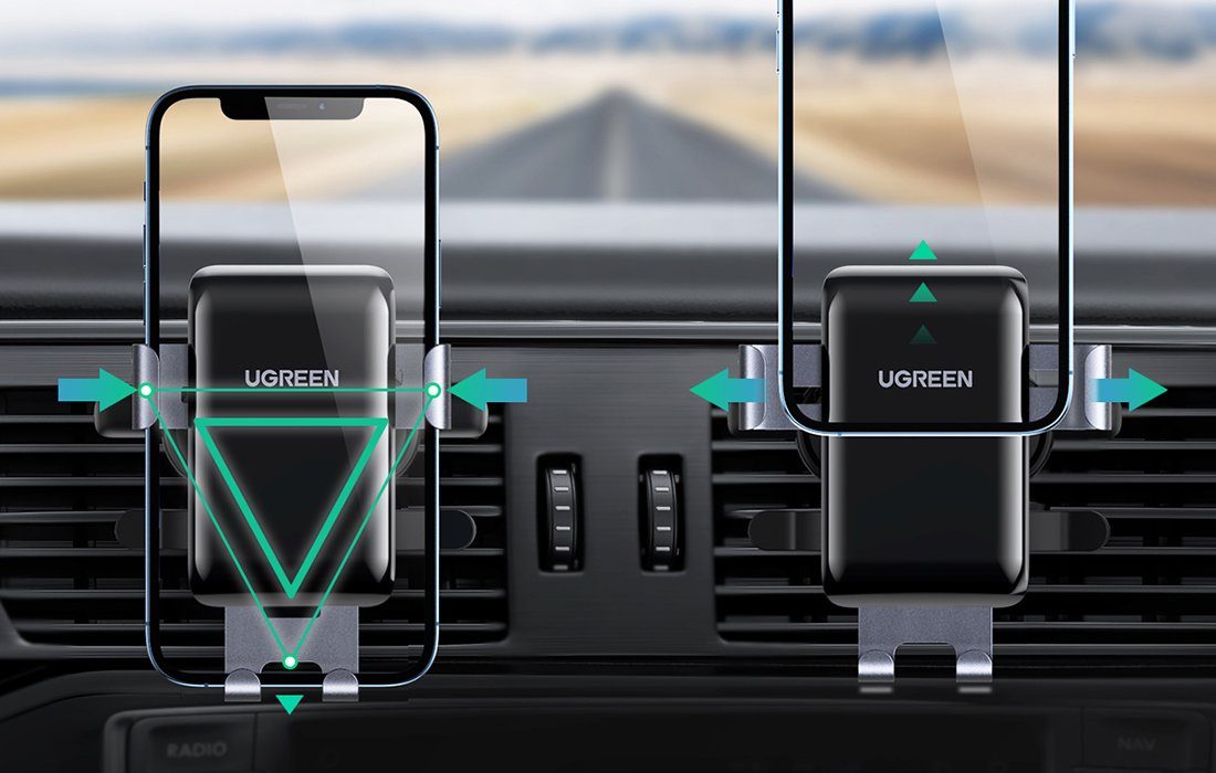 UGREEN Smartphone-Halterung Runder Air Vent Schwerkraft-Telefonhalter KFZ Handy-Halterung