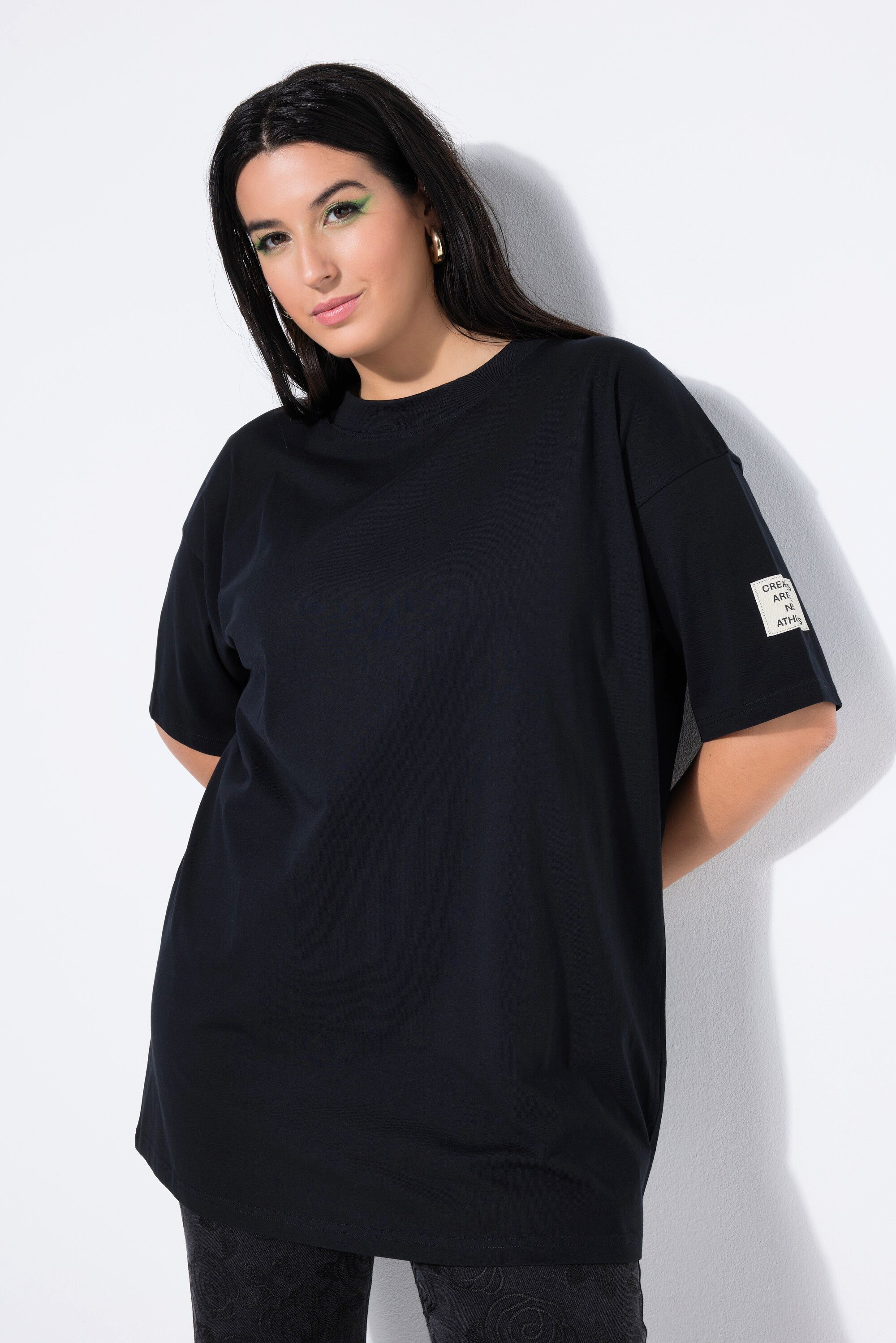 Studio Untold T-Shirt T-Shirt oversized Ärmelbadge