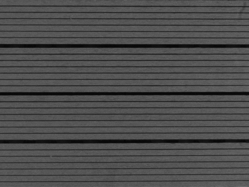 Outgarden Terrassenplatte WPC-Terrassenfliese Dunkelgrau geriffelt, WPC 60x30, Dunkelgrau