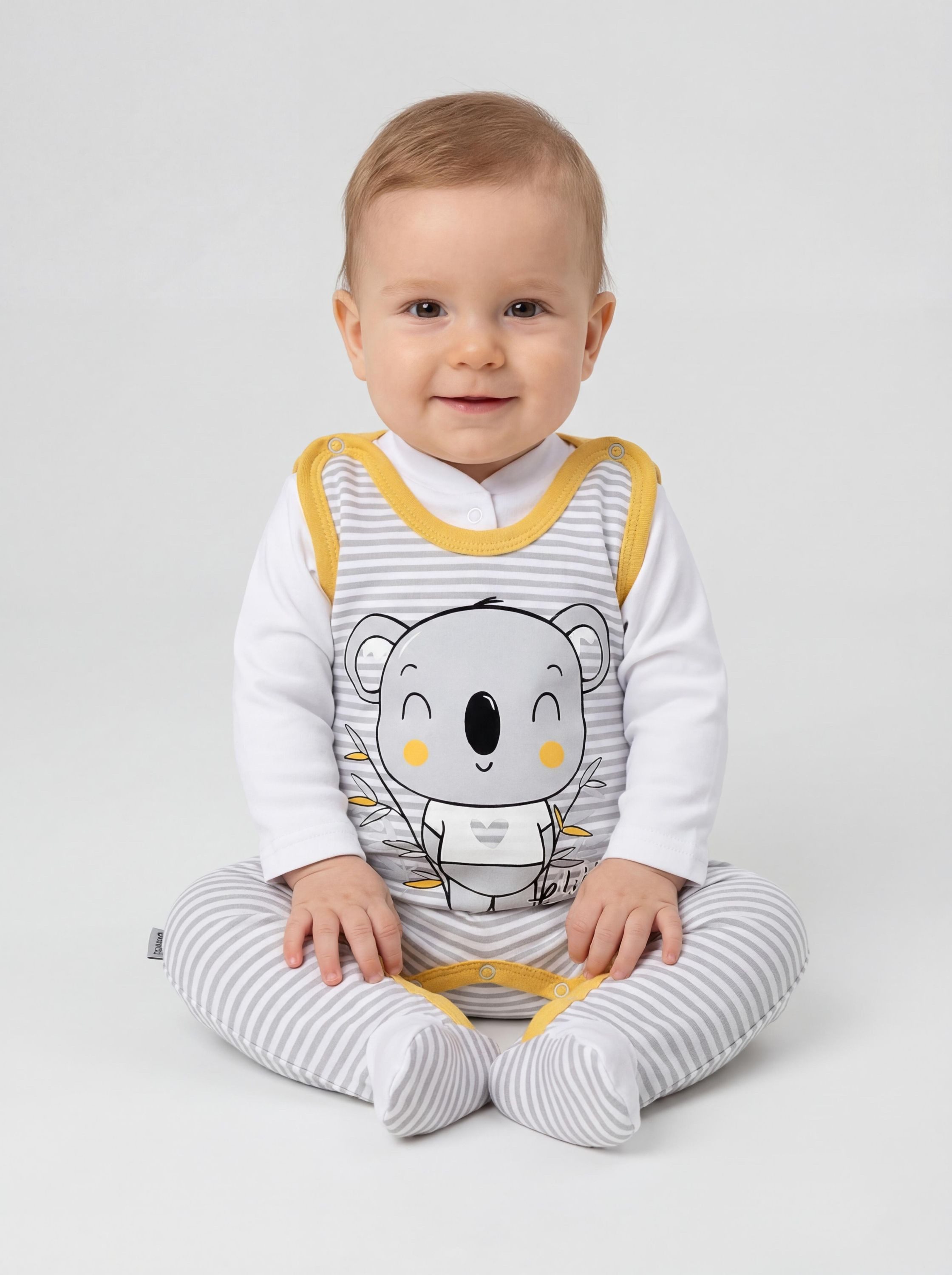 TupTam Strampler TupTam Baby Mädchen Jungen Strampler mit Langarmshirt Aufdruck Spruch
