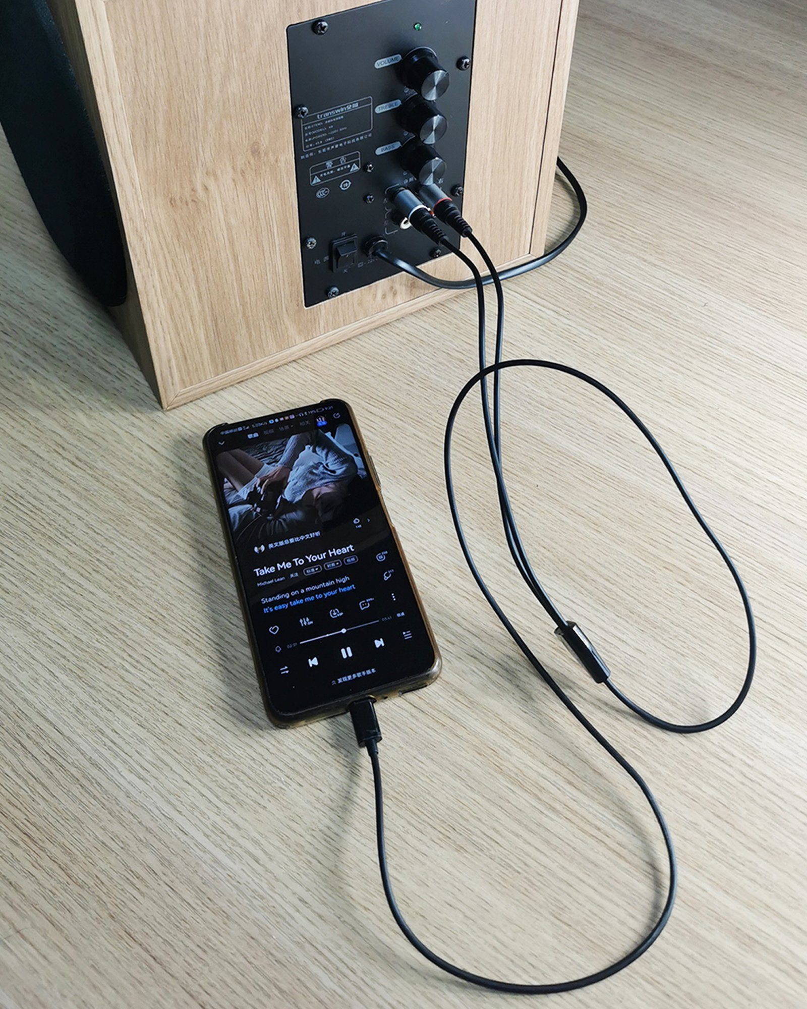 euroharry 1m USB Typ C auf Dual RCA Cinch Stecker Audio Stereo Y Splitter Audio- & Video-Adapter, 100 cm