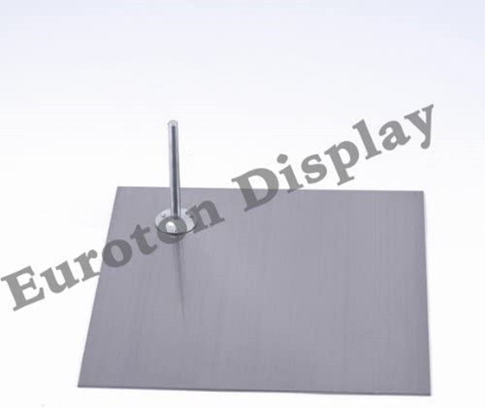 Eurotondisplay Schneiderpuppe Metallplatte für Schaufensterpuppen schwarz Matt lackiert oder Silber, Nicht zutreffend