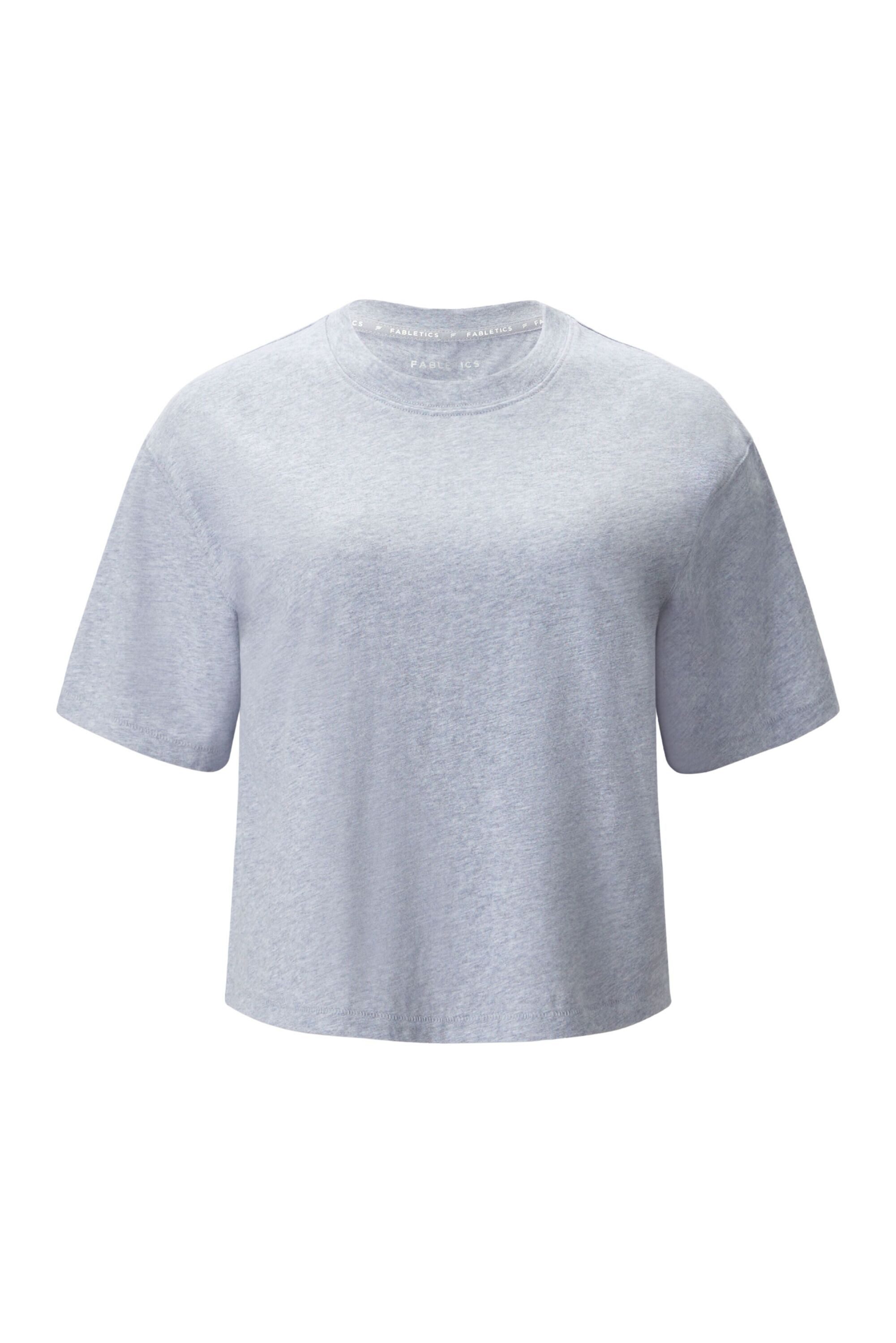 Fabletics Shirttop COTTON BOXY TEE (1-tlg) mit Rundhalsausschnitt