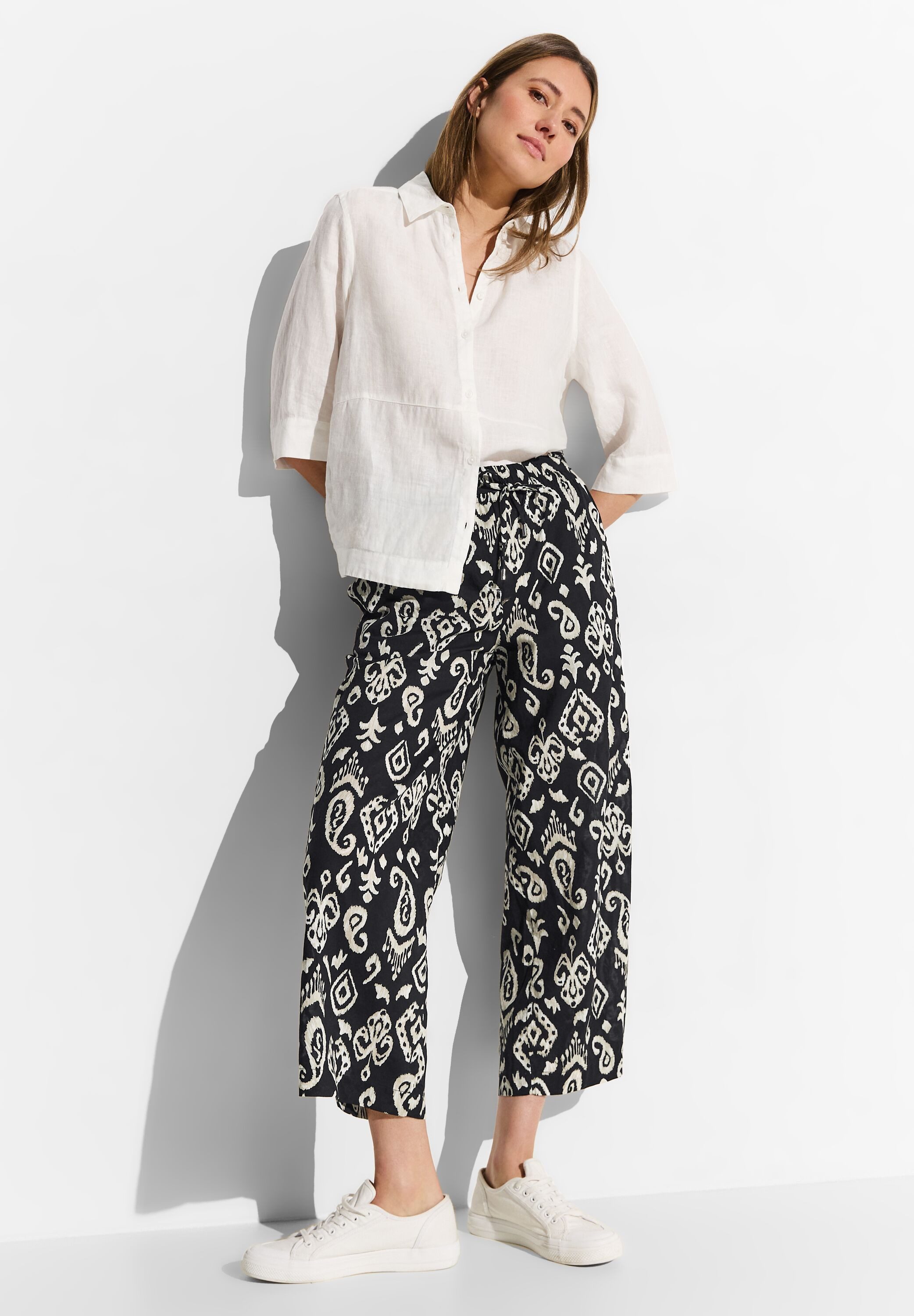 CECIL 7/8-Hose mit allover Grafikprint