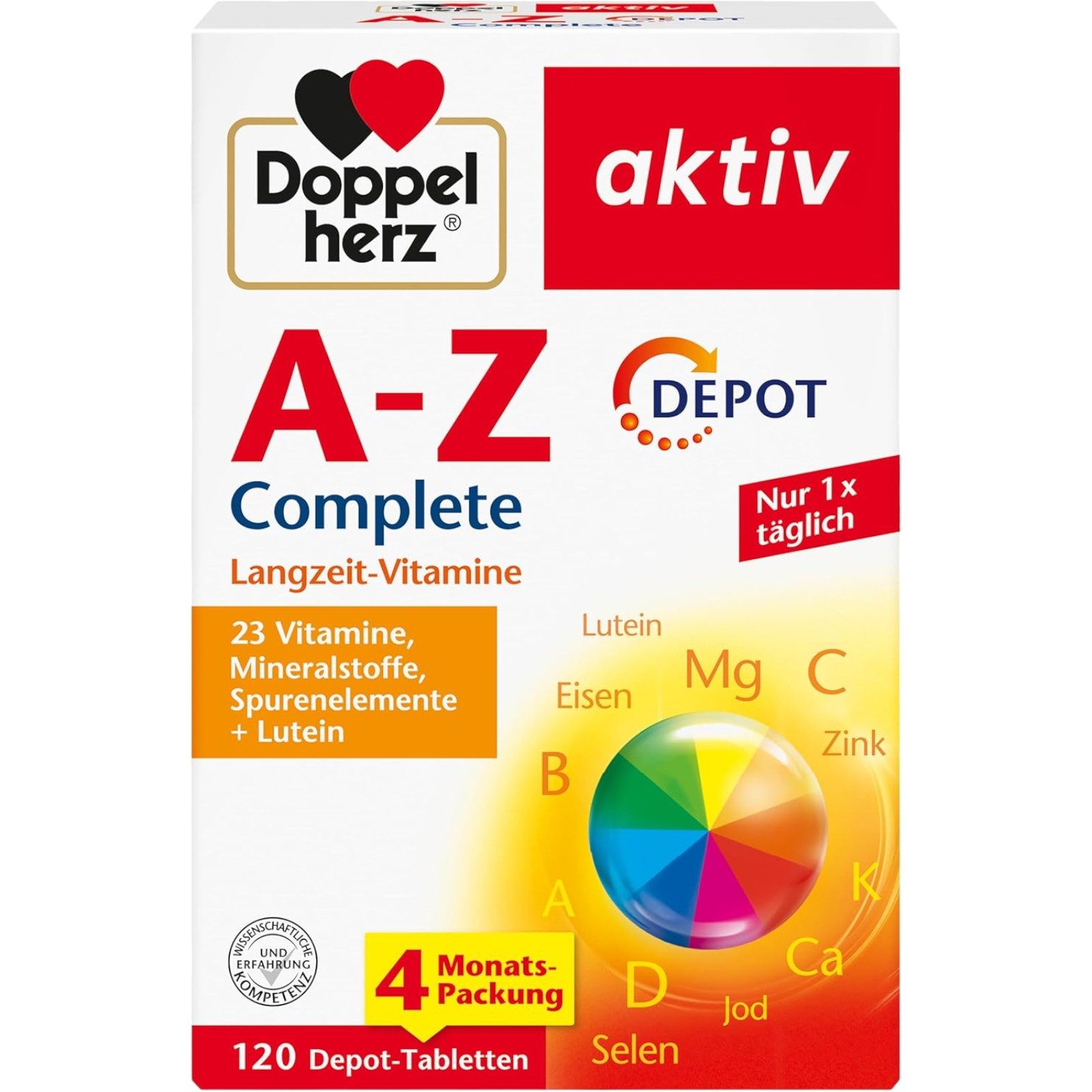 Doppelherz A-Z Complete Depot Tabletten 120 St Kapseln