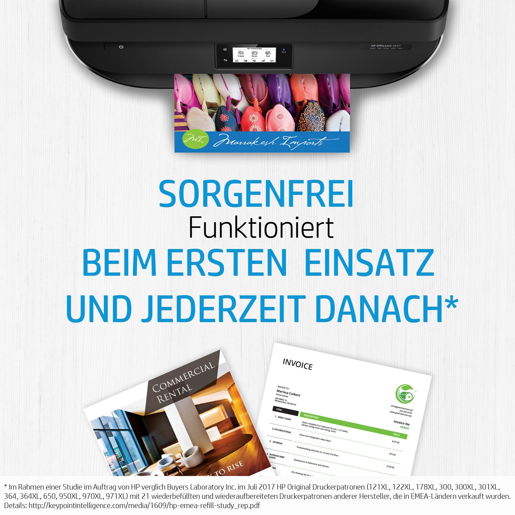 HP HP original Druckerpatrone 305 Kombi B/C/M/Y 6ZD17AE Nachfülltinte (für HP, Packung, 2x, Instant Ink, Cyan/Magenta/Gelb/Schwarz)