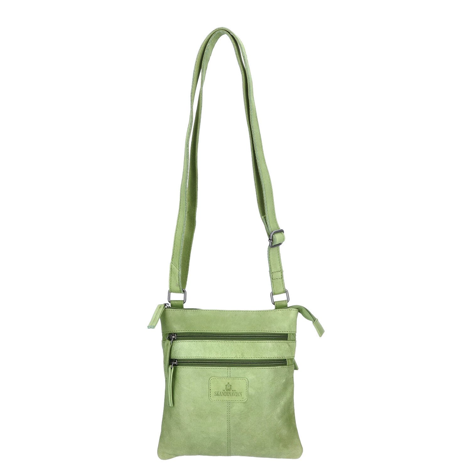The Skandinavian Brand Umhängetasche The Skandinavian Brand Damen Ledertasche Green (1-tlg)