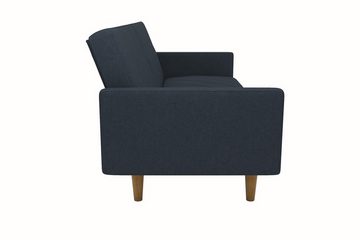 loft24 Schlafsofa Paxson, Bezug aus Leinenstoff, Füße aus Massivholz, Breite 199 cm