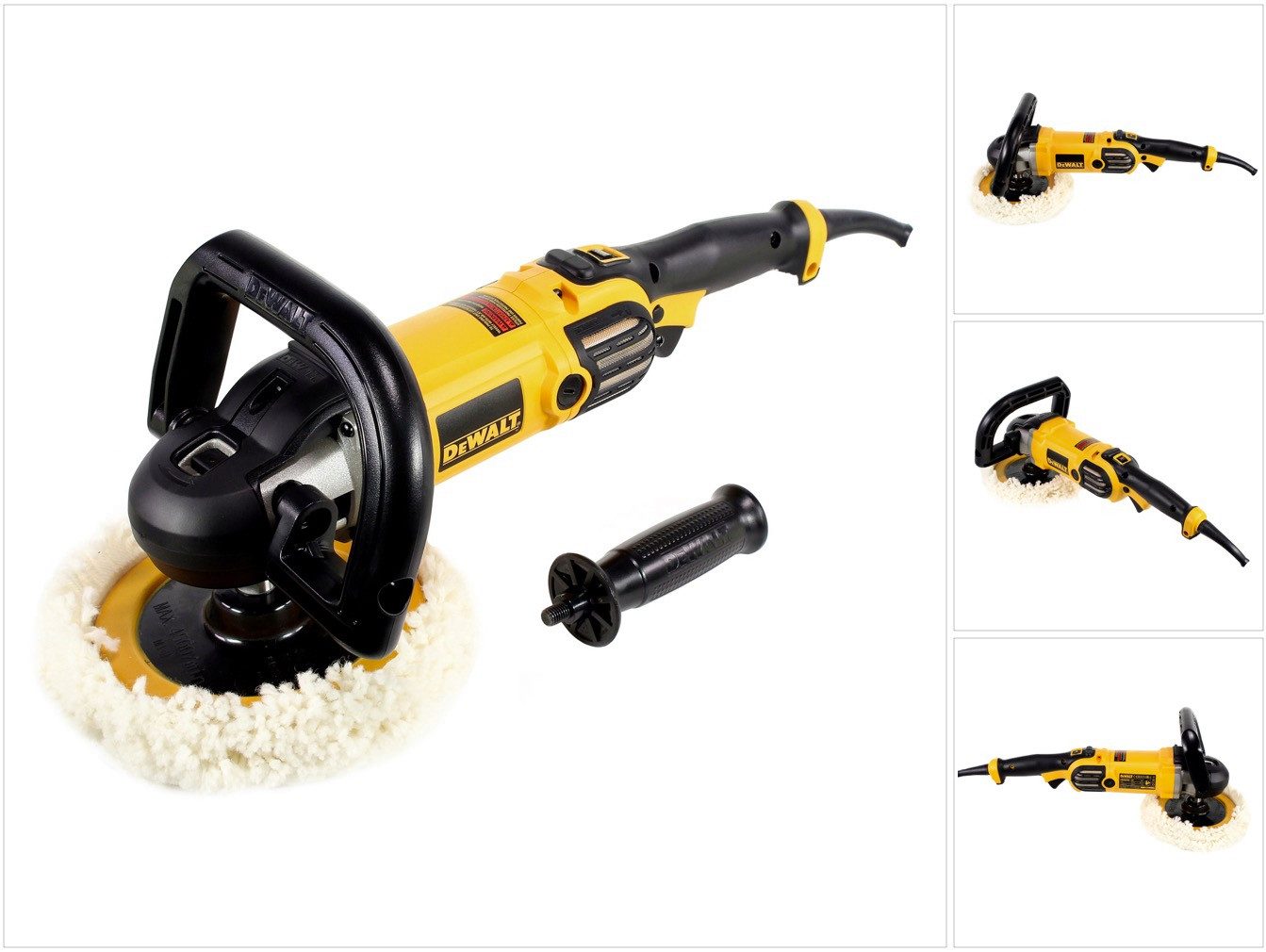 DeWalt Rotationspoliermaschine DWP 849 X - QS 1250 W Poliermaschine Winkel Polierer