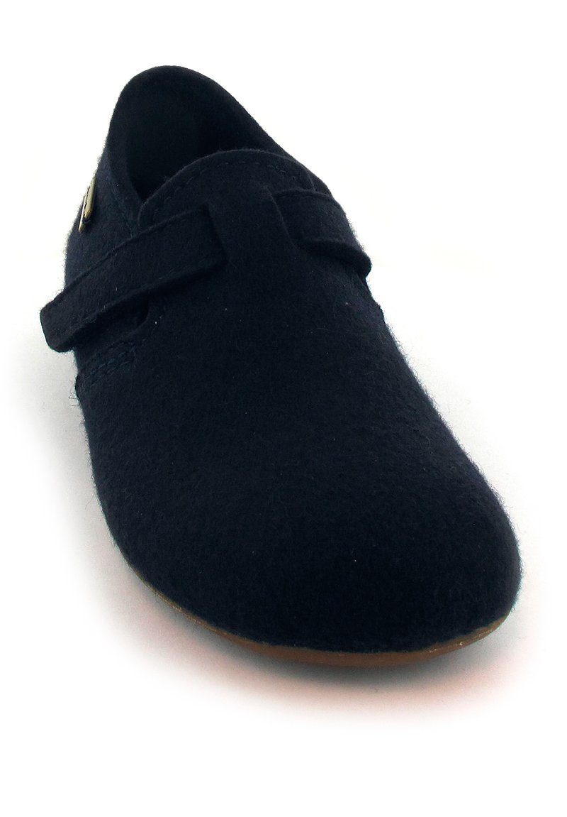 Haflinger Filz-Slipper mit praktischem Klettverschluss Hausschuh stabiles Tragegefühl