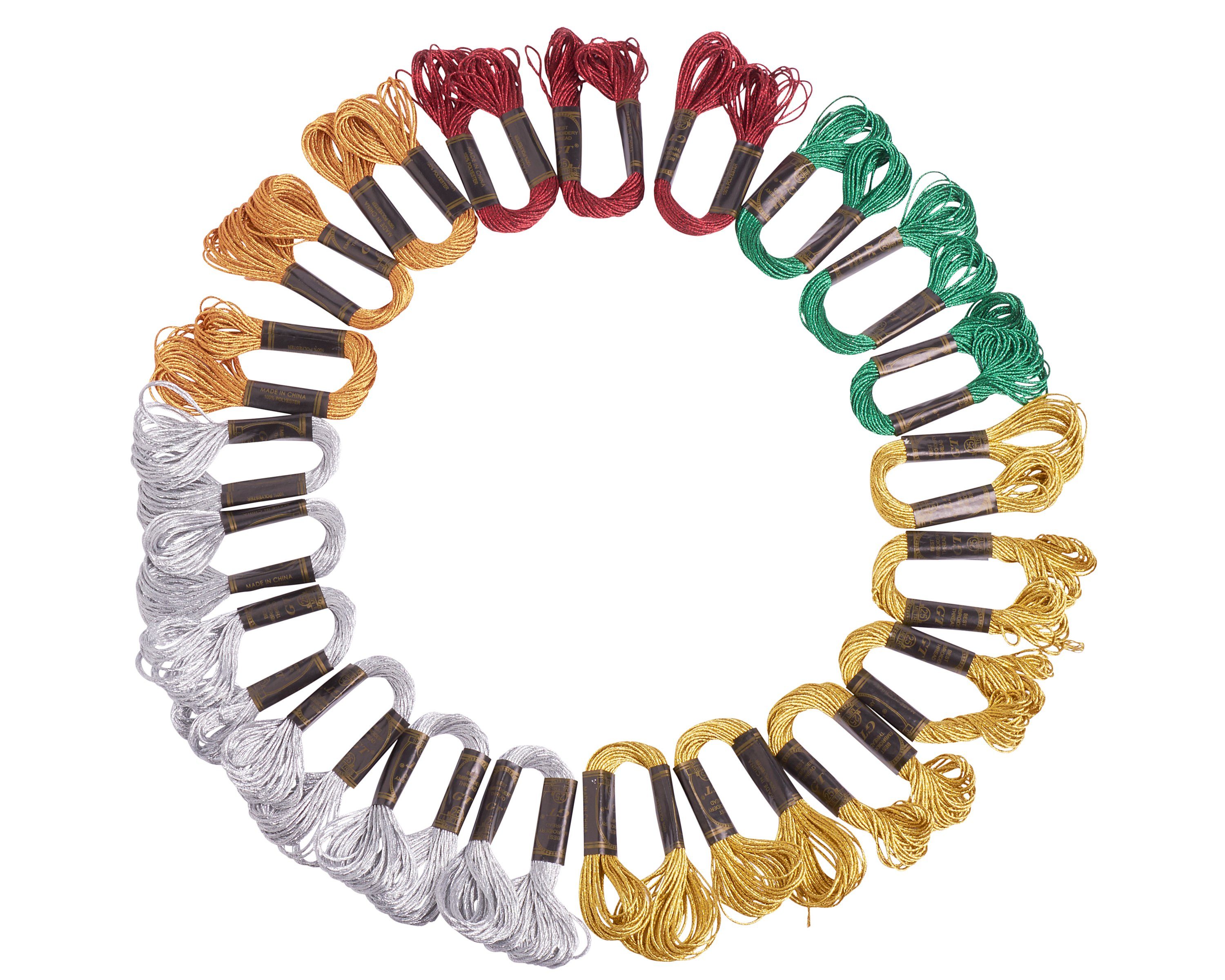 VBS XXL Metallic-Sticktwist Stickgarn, Vorratspackung