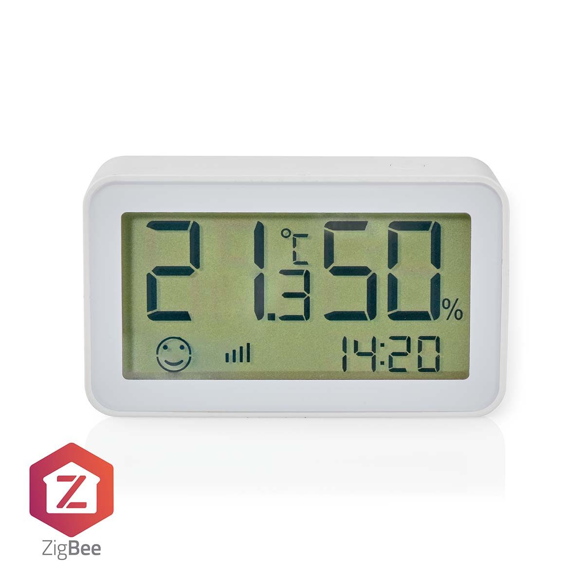 Nedis Raumthermometer ZBSC30WT, 1-tlg., klimasensor zigbee, temperatur und feuchte messen, app verlauf, batter