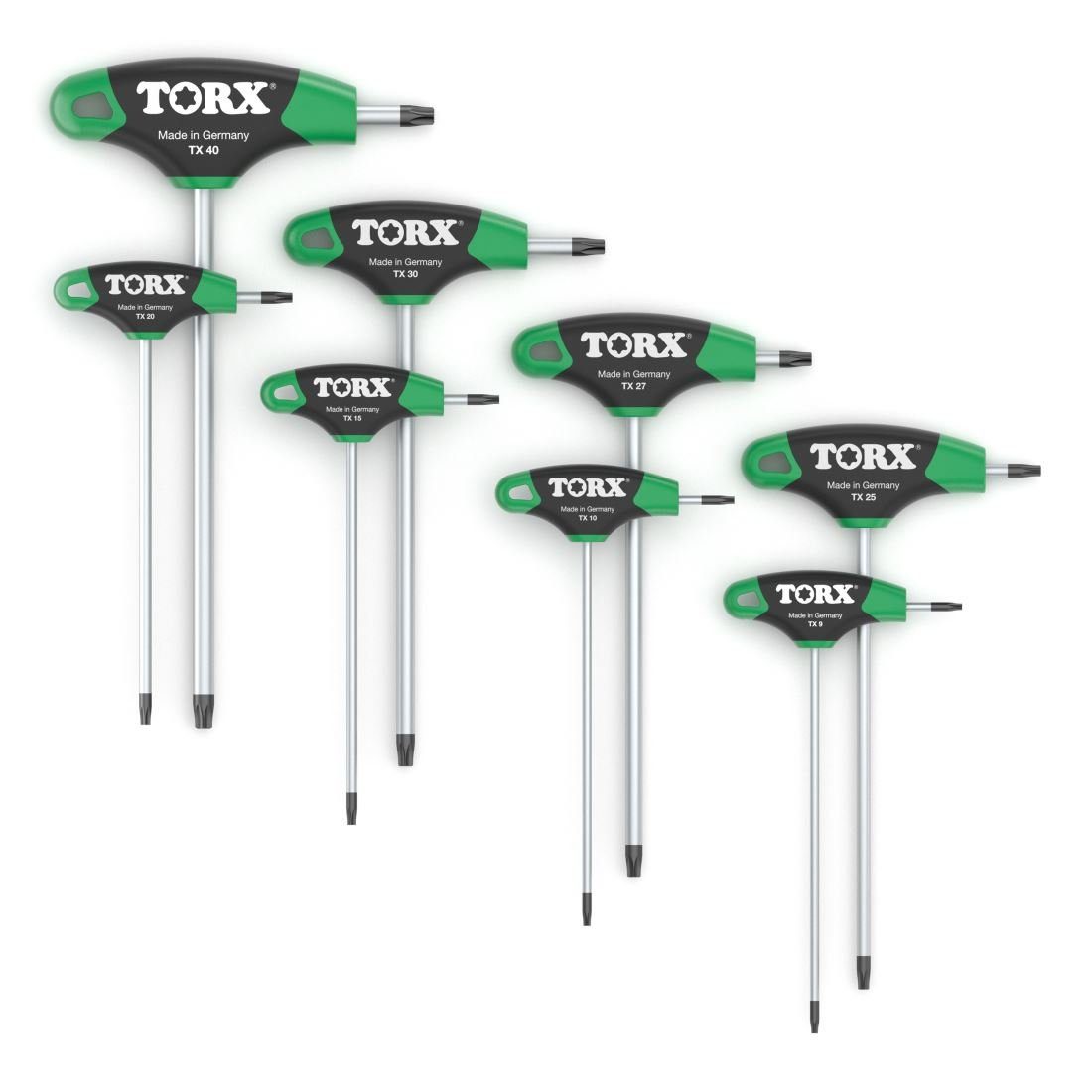 TORX Torxschlüssel Griff, Up, Tip Black T-Griff, Duplex Winkelschraubendreher Force TX9-TX40 mit
