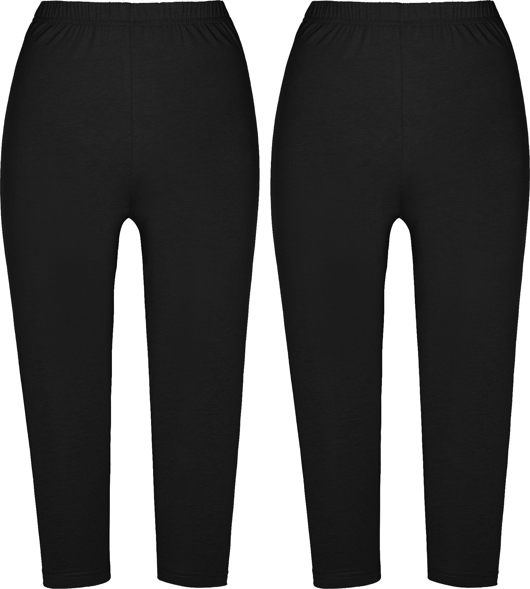 Erwin Müller Jogginghose Damen-Capri-Leggings 2er-Pack Uni