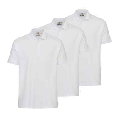 WORXWEAR Poloshirt Herren (Spar-Set, 3er-Pack) strapazierfähiges Poloshirt mit Einlaufwert < 5%