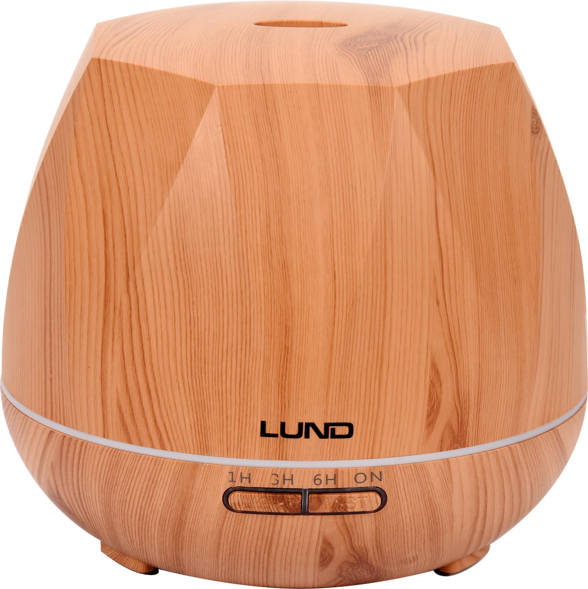Lund Diffuser Ultraschall Aroma Diffusor 500 ml, helles Holz, mit Fernbedienung