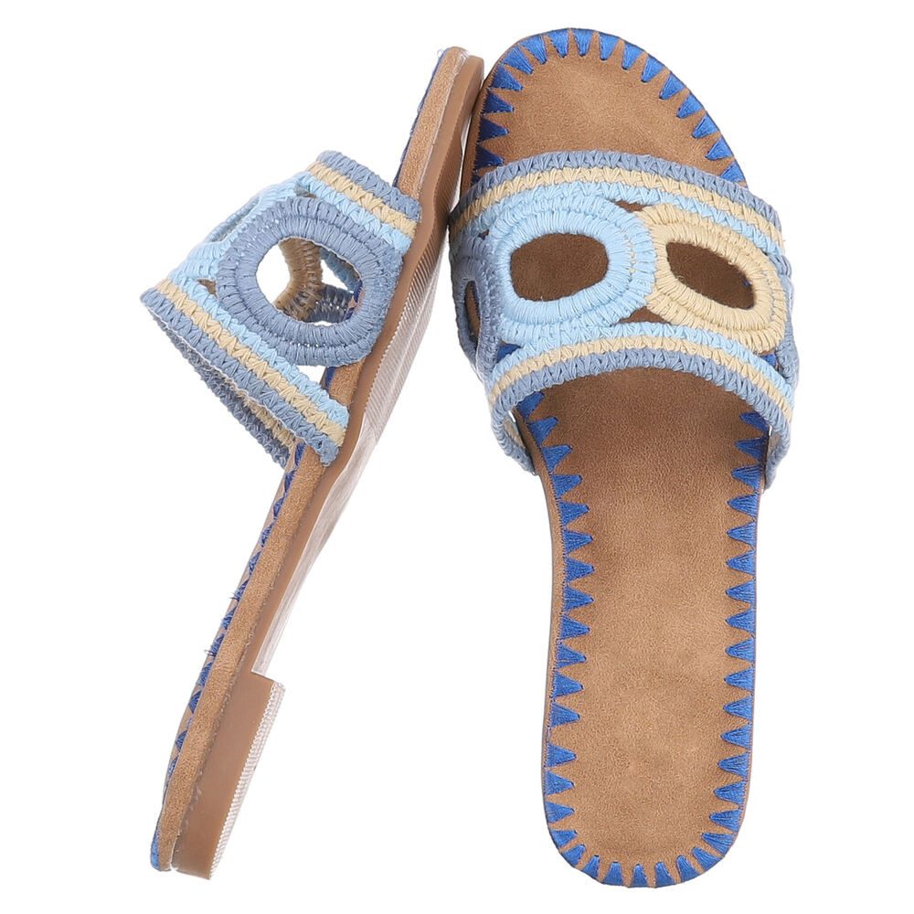 Ital-Design Damen-Sandalen mit handgewebtem Design für günstig online kaufen