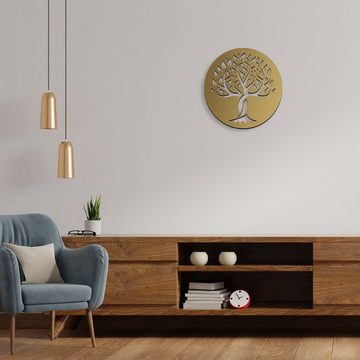 Namofactur 3D-Wandtattoo Wandtattoo Schild 'Baum des Lebens', Wanddeko aus Holz