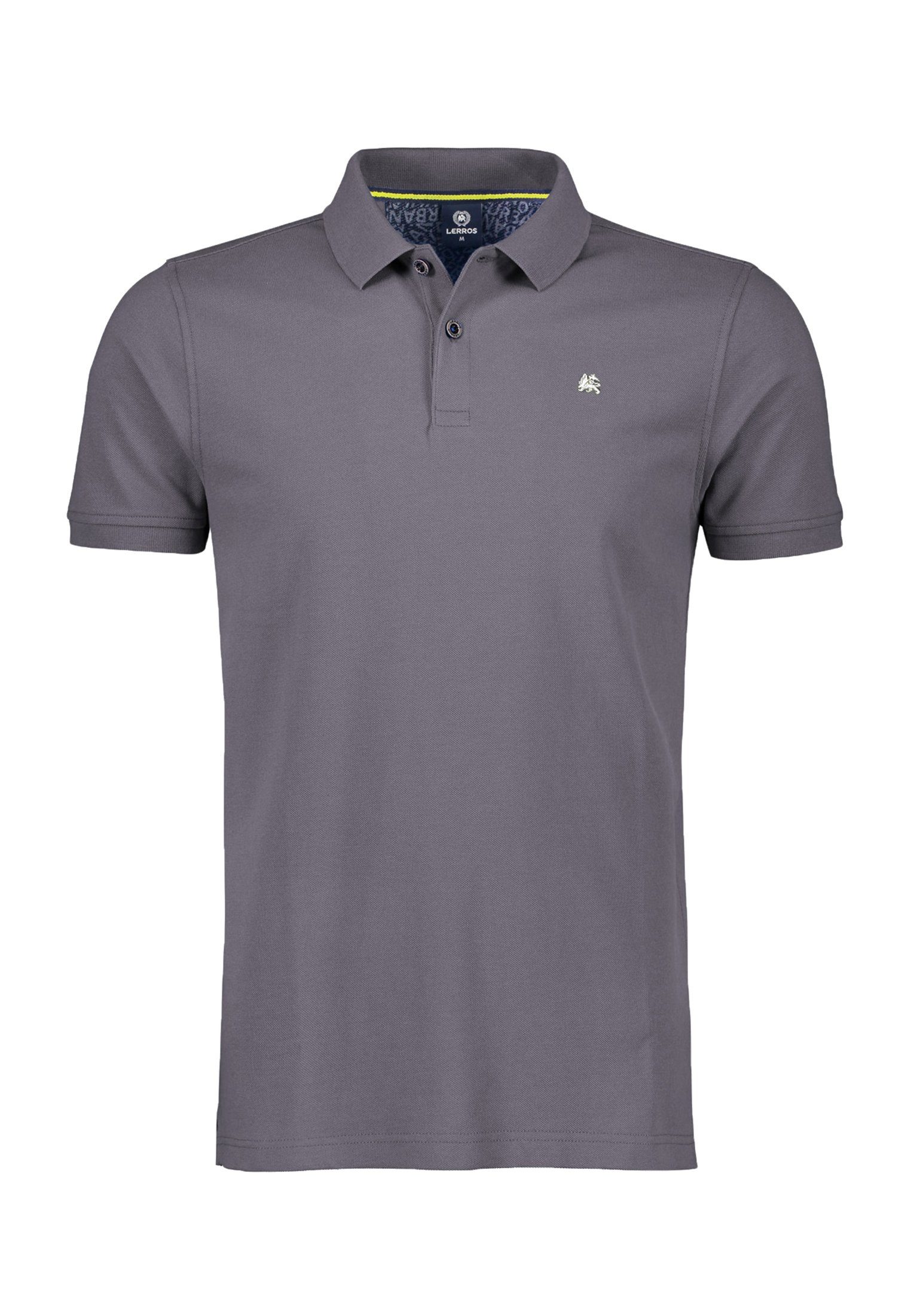 LERROS Poloshirt LERROS Basic Poloshirt klassischer und Passform ROCK in Piquéqualität GREY