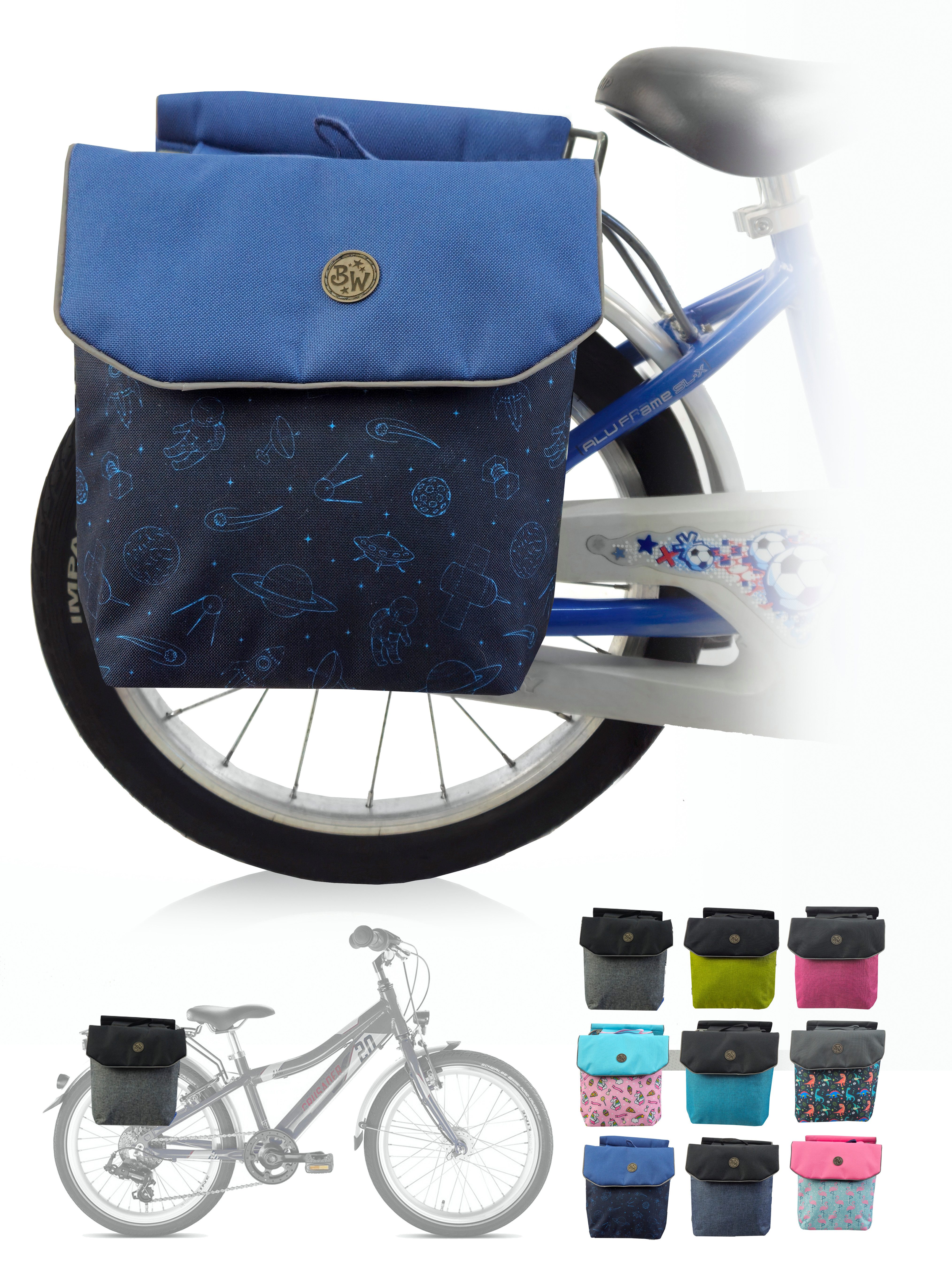 BambiniWelt by Rafael K. Fahrrad-Gepäckträger Gepäckträgertasche Fahrradtasche für Kinder z.B. für Puky Räder (M2)