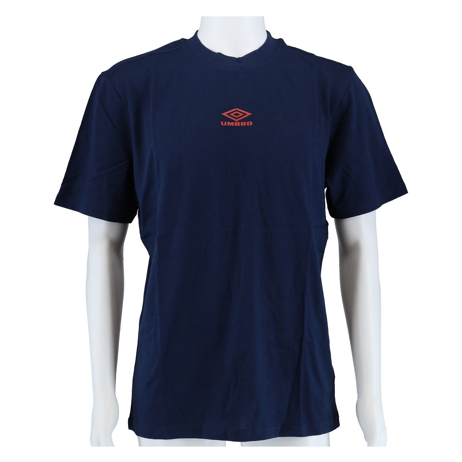 Umbro T-Shirt Diamond Small Logo Tee (Baumwolle) indigoblau/rot Herren