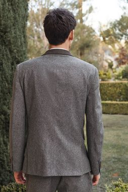Next Baukastensakko Slim Fit Donegal Anzug mit Besatz: Sakko (1-tlg)