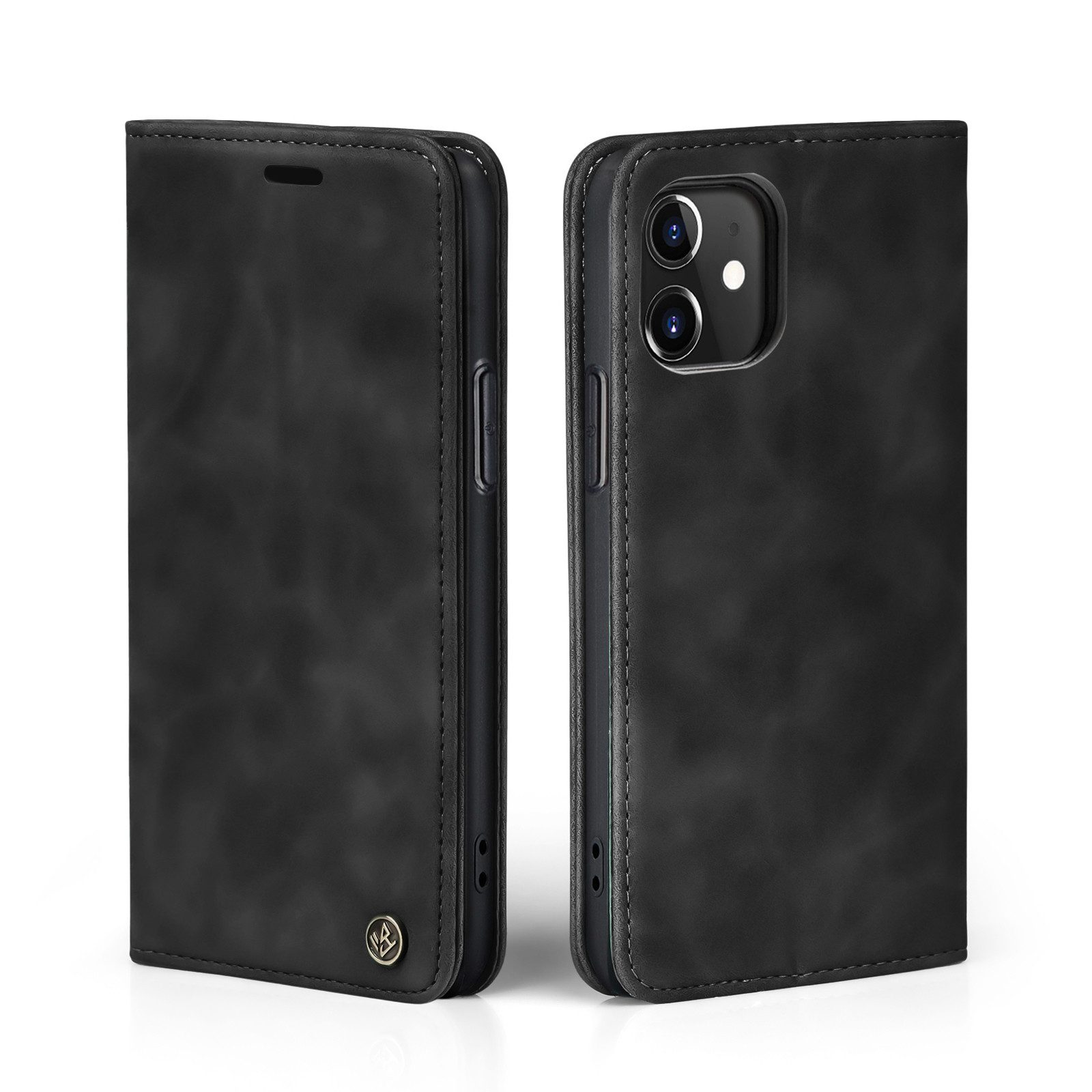 Tec-Expert Handyhülle Tasche Hülle für Apple iPhone 11 6.1 Zoll, 6.1, Cover Klapphülle Case mit Kartenfach Fliphülle aufstellbar
