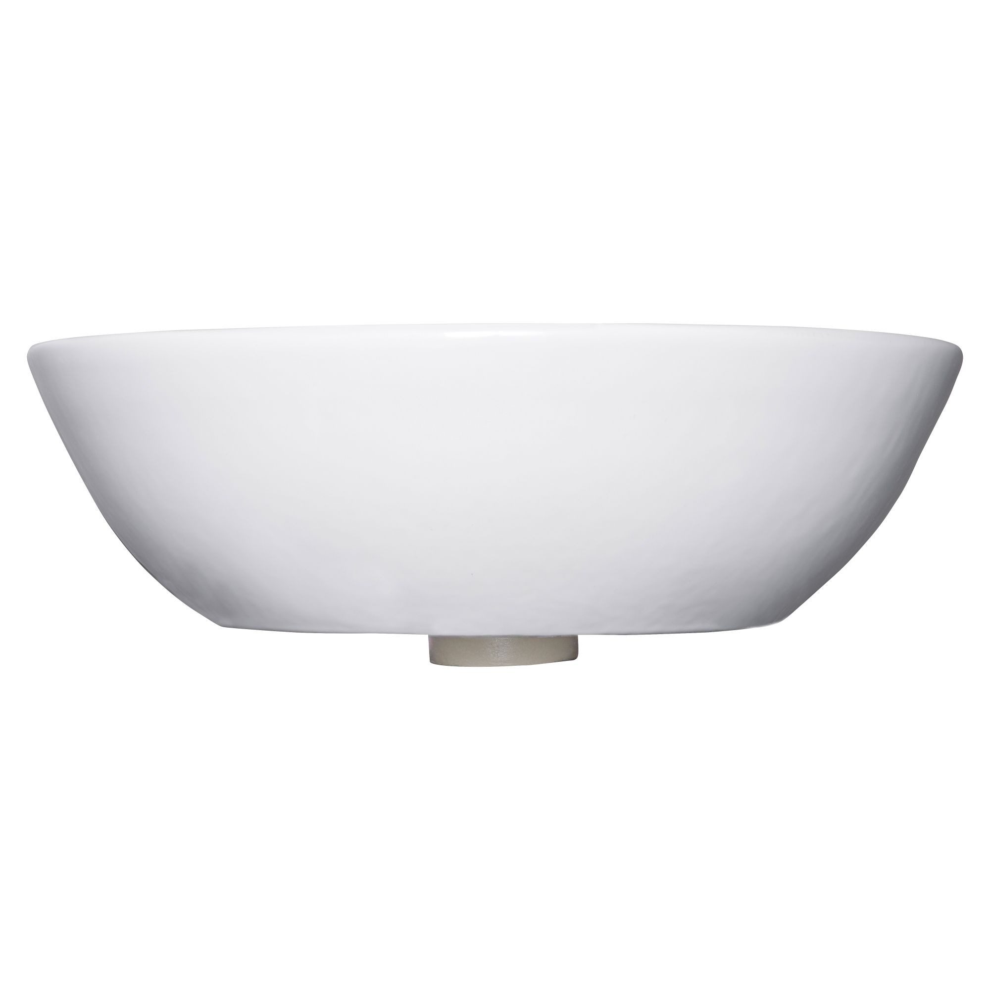 SCHÖNER WOHNEN-Kollektion Waschbecken SATI oval mit Überlauf, Keramik, Weiß, 60 x 42 x 14,2 cm, geeignet als Aufsatzwaschbecken – Bild 2 von 5