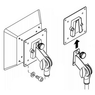 König + Meyer 19685 Stativhalterung (Adapter für Bildschirme)