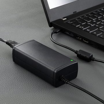 Poppstar Universal USB-C Netzteil 65W für Laptop / Notebook USB-Ladegerät (1-tlg., 5V 9V 12V 15V DC (max. 3A) / 20V DC (max. 3,25A), Laptop Ladegerät 65W mit USB-Typ C Anschluss und Euro-Netzkabel)