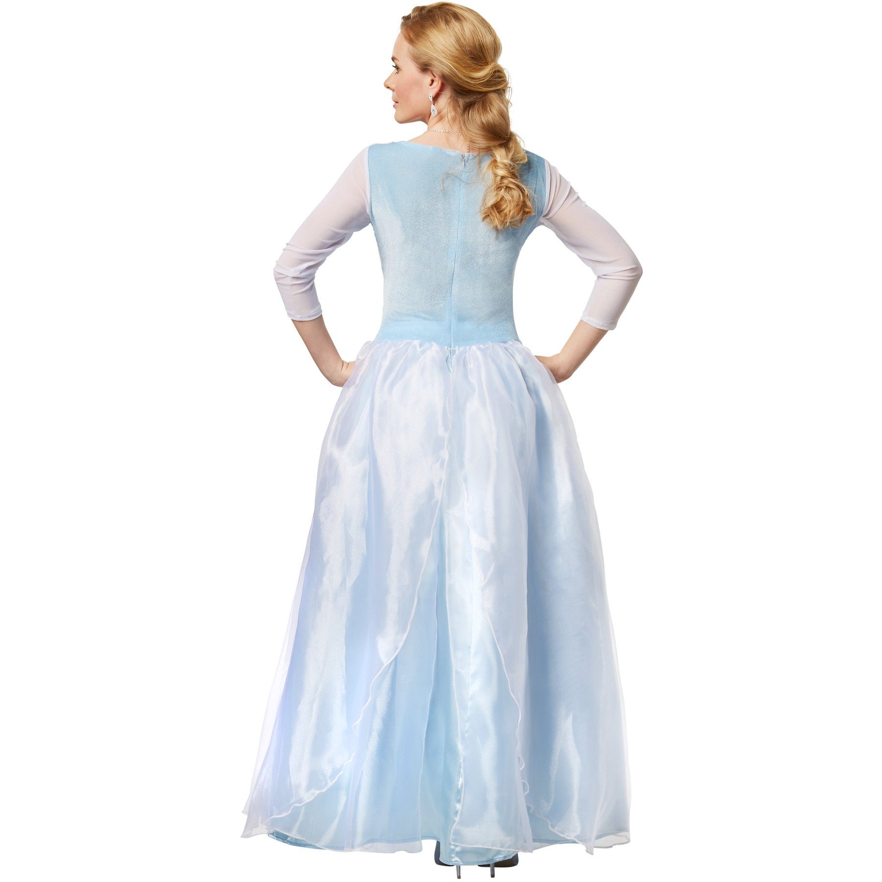 dressforfun Kostüm Frauenkostüm Edles Prinzessinnenkleid Cinderella, Ballkleid aus glänzendem Stoff