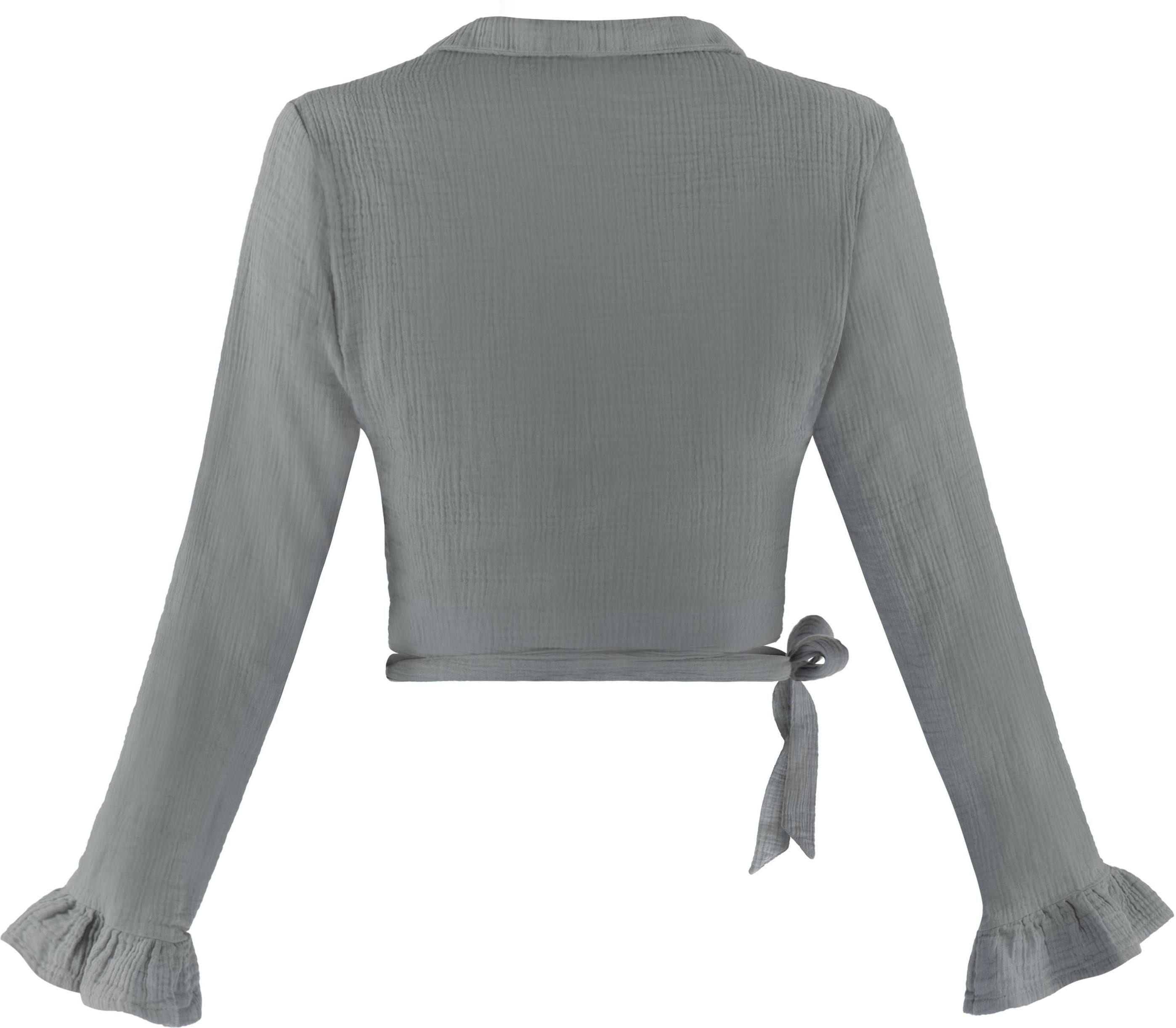 Janice Langarmbluse Musselin Hemd Chalandri Sommerbluse günstig online kaufen