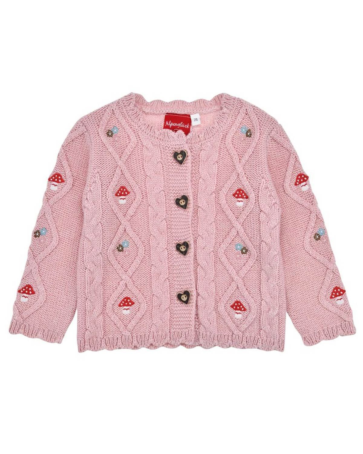 BONDI Strickjacke Baby Mädchen Strickjacke 'Be nature' 86960, Candy