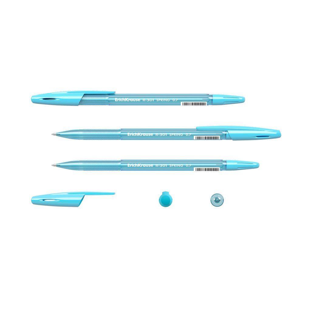 50er Kugelschreiber, Kunststoff Stick R-301 Kugelschreiber Erich Pack Blau 0.7 Spring Krause Tinte