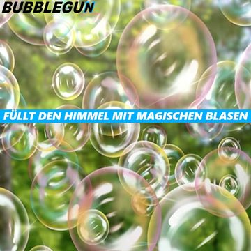 MAVURA Seifenblasenpistole BUBBLEGUN Seifenblasenmaschine Seifenblasen Gewehr, Pistole Mini Gun schwarz