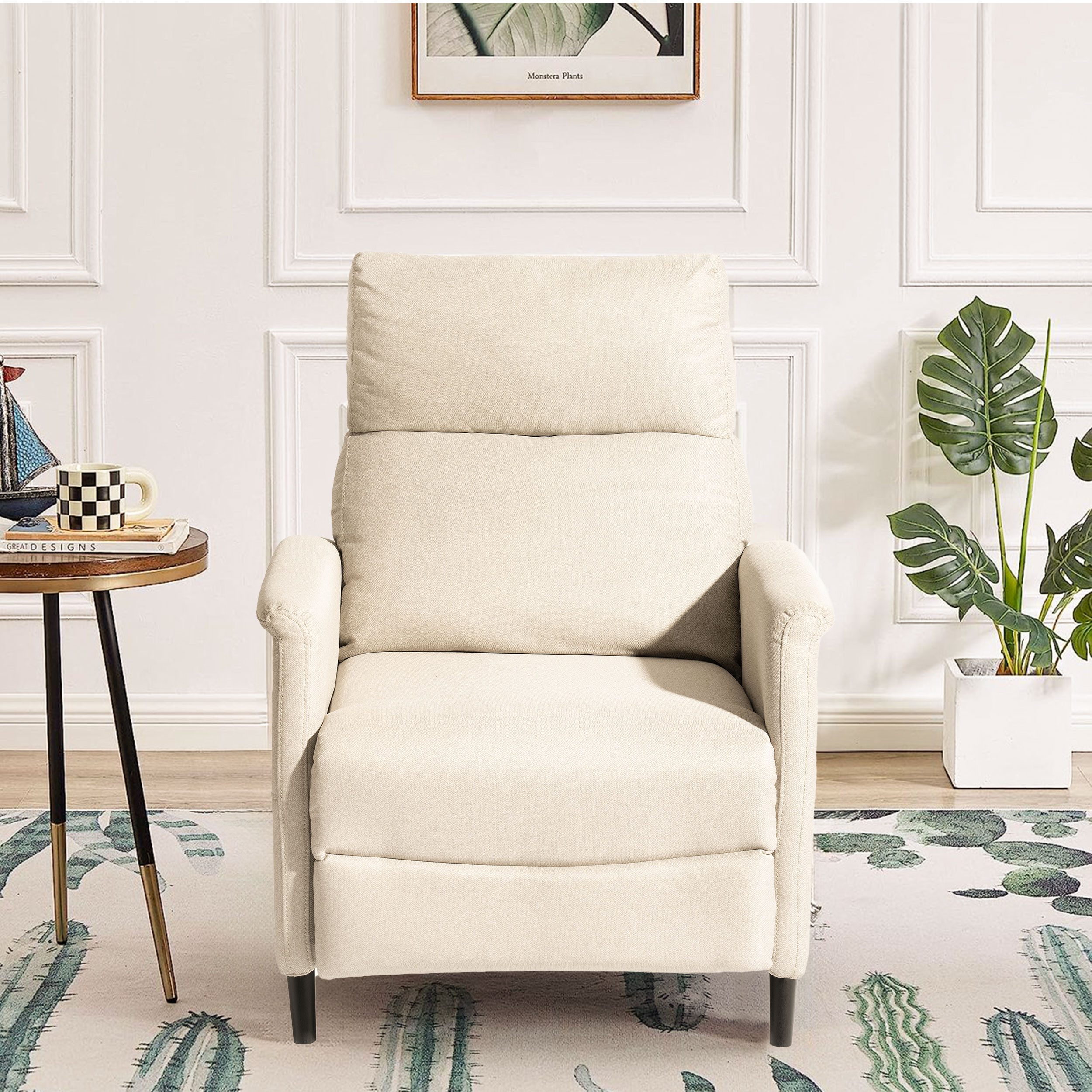 Leawin Relaxsessel Bequemer Fernsehsessel mit Relaxfunktion und extra breiten Armlehnen, 150 kg belastbar, für Schlafzimmer, Wohnzimmer, Büro