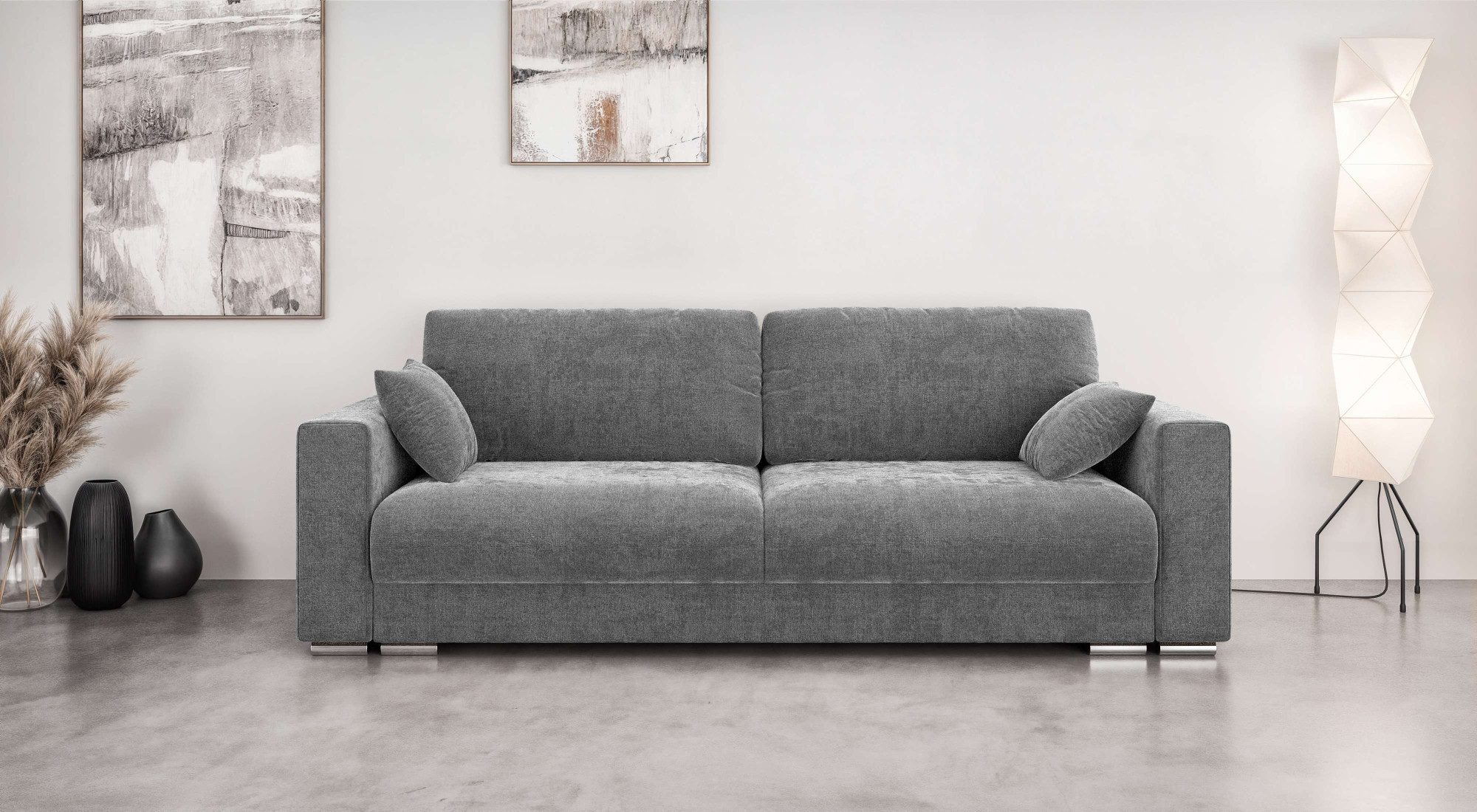 3-Sitzer Stevinson Schlafsofa mit Bettkasten, Maße B/H/T: 229/87/97 cm