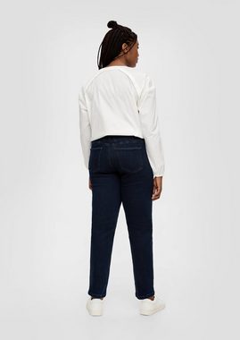 TRIANGLE Stoffhose Jeans / Slim Fit / Mid Rise / Slim Leg / Bindegürtel Waschung