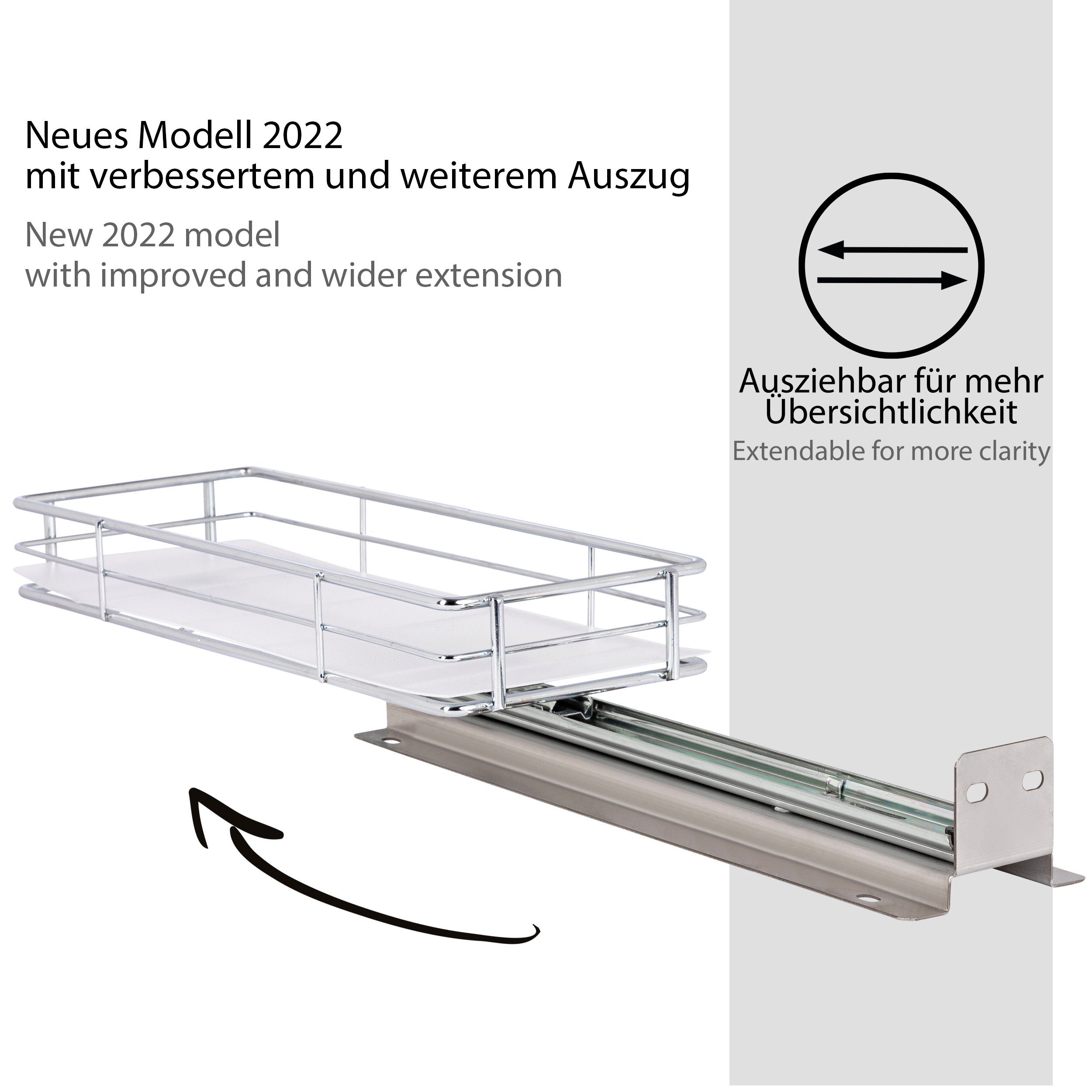 ONVAYA Gewürzregal ausziehbar, Gewürzständer aus Edelstahl